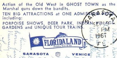 Floridaland - Postcard Back